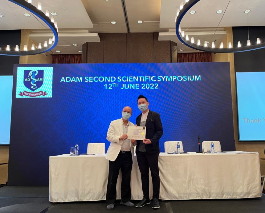 Dr Kwok with Dr. Vam Cheng in ADAM